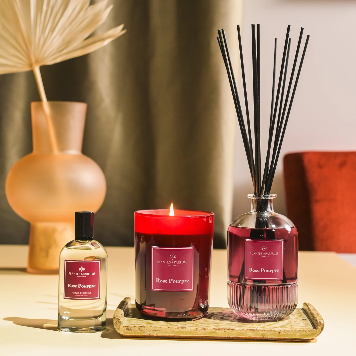 Bougie Parfumée 420g Rose Pourpre – Image 2