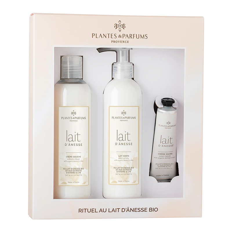 Coffret Au Lait D'Ânesse Et Aux Extraits D'Avoine Et Lys